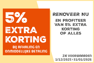 Renovatiefolder: 5% korting op alles!