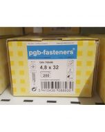 PGB Zelfborende schroef DIN 7504M 4,8x32mm (200 stuks)