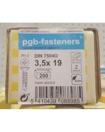 PGB Zelfborende schroef DIN 7504O 3,5x19mm (200 stuks)