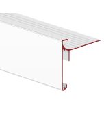 Bendec Koppelplaatje Dakrand aluminium DRB 60 wit