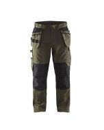 Blåkläder Service Werkbroek stretch groen/zwart - maat C52