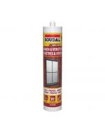 Soudal Ramen & Vensters Overschilderbare silicone bruin 300ml