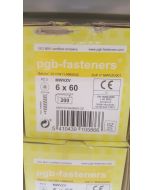 PGB Spaanderplaatschroef VK-Z 6x60mm (200 stuks)