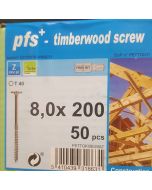 PGB Flenskophoutschroef P17 8x200mm (50 stuks)