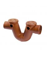 Nicoll PVC Sifon met schroefstoppen Ø110