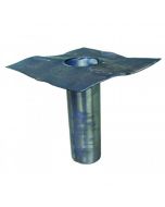 Tapgat in lood 100mm