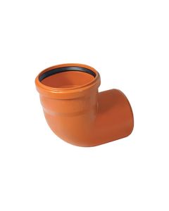 Nicoll PVC Bocht 90° M/S Ø200 oranje
