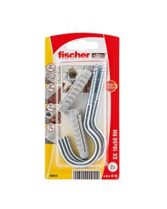 Fischer Plug SX 10x50 RH met ronde haak K (2 stuks)