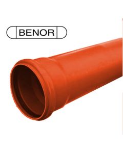 Nicoll PVC Mofbuis oranje Ø125 1m