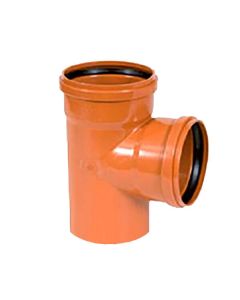 Nicoll PVC T-stuk 90° M/M/S Ø200 oranje