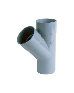 Nicoll PVC Y-stuk 45° M/S Ø90 grijs